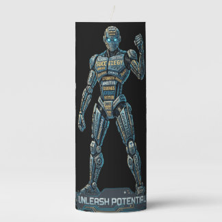 Unleash Potential – Robotic Vision & Eagle Power D Pillar Candle