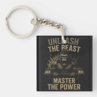 Unleash the Beast – Bodybuilding Power Muscle Gift Keychain