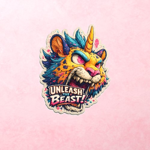 濾 Unleash the Beast – Bold Fantasy Wall Decal