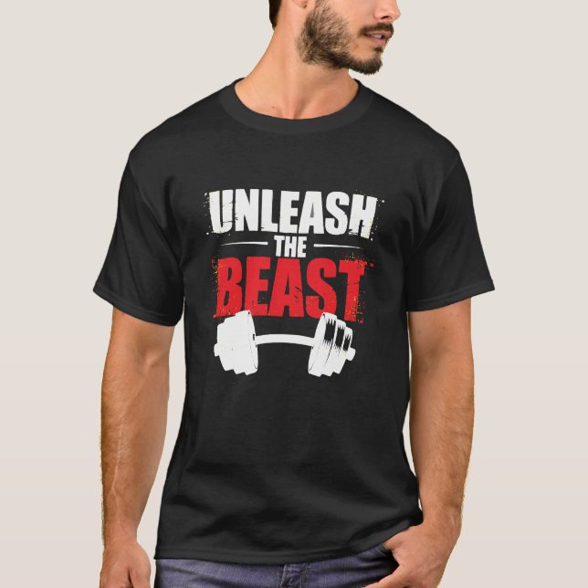 Unleash the Beast – Savage Gym Motivation Tee (Front)