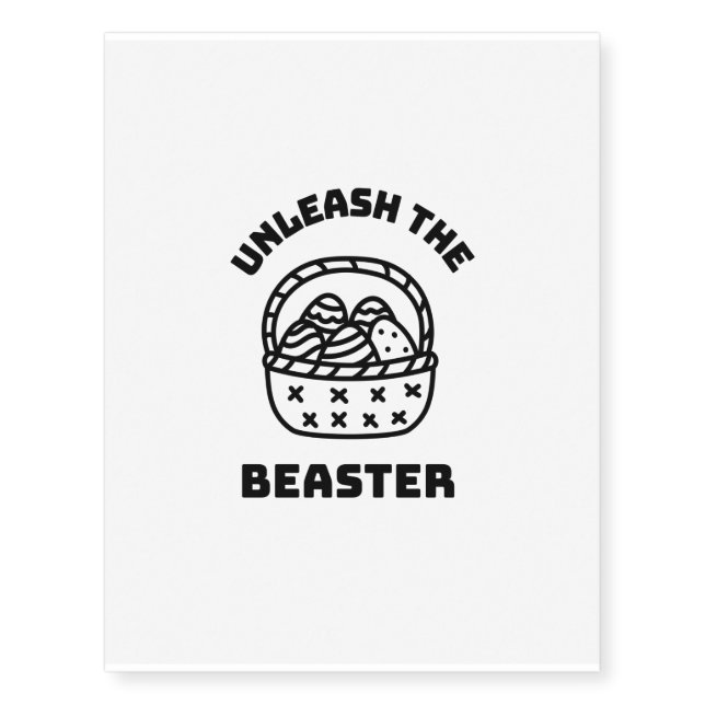 Unleash the beaster temporary tattoos (Front)