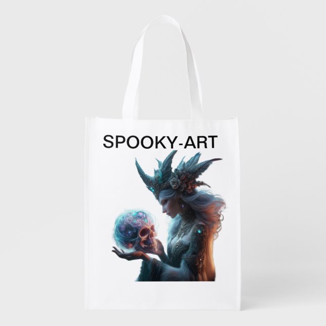  👻 Unleash the Darkness: Horror Collections Grocery Bag (Front)