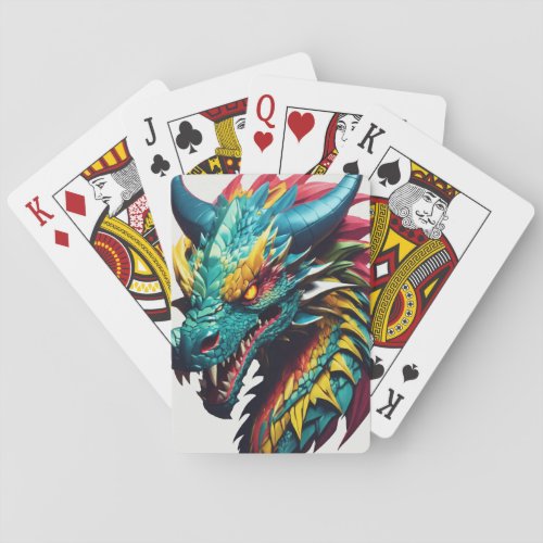 Unleash the Dragon Bold Mythical Fashion for th Poker Cards