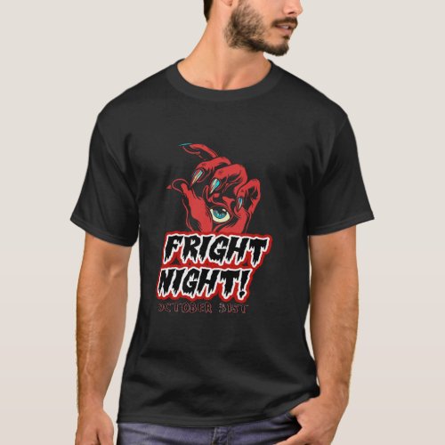 Unleash the Fright Unique Halloween Fright Night T_Shirt