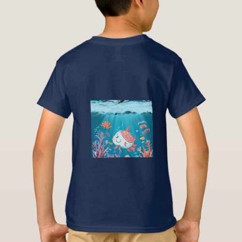 Unleash the Imagination Underwater Explorer Kid T_Shirt