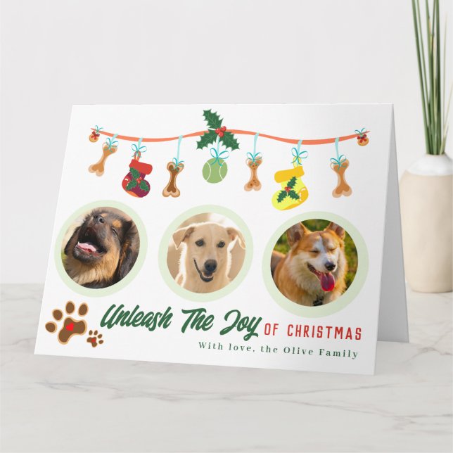 Unleash The Joy Of Christmas Card (Front)