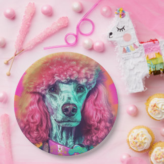 Unleash the Poodle Party Paper Plates 9"