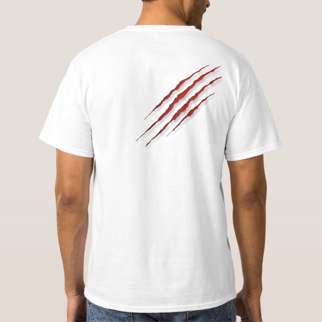 Unleash the Wolf Within Printed T-Shirt (Back)