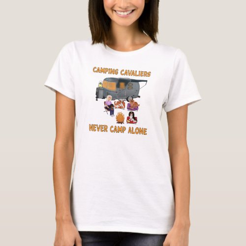 Unleash Your Cavaliers Inner Camper Fun Camping  T_Shirt