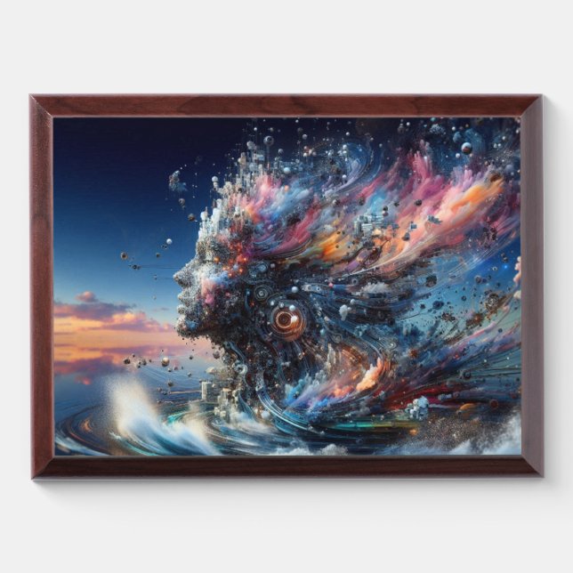 Unleash Your Creativity with Mind-Blowing 3D Art  Award Plaque (Horizontal)