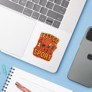 Unleash Your Energy – Motivational Sports Laptop S Sticker