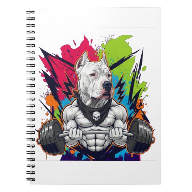 Unleash Your Inner Beast with the Alpha Muscle Pit Notebook (Front)