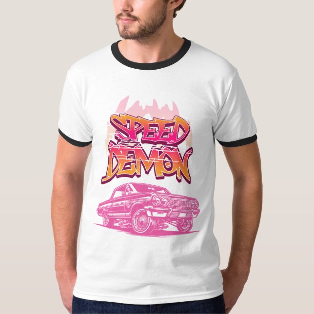 Unleash Your Inner Racer with the Speed Demon T-Shirt (Front)