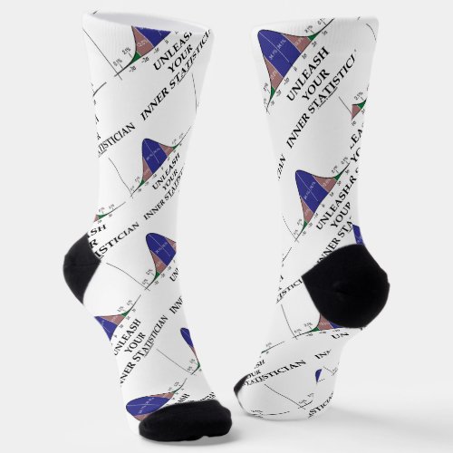 Unleash Your Inner Statistician Bell Curve Humor Socks