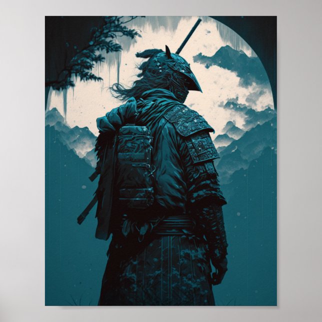 Unleash Your Inner Warrior with Samurai Posters (Front)