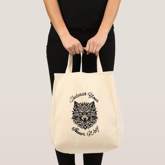 Unleash Your Inner Wolf Tote Bag (Front (Product))