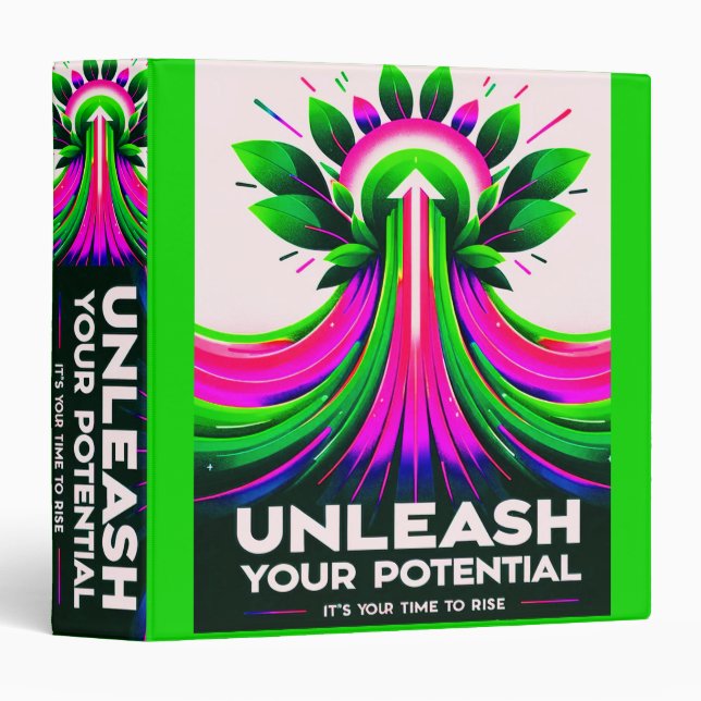 Unleash Your Potential 3 Ring Binder (Front/Spine)