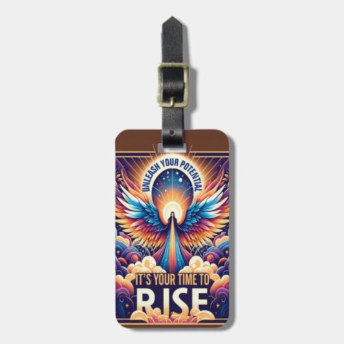 Unleash Your Potential and Rise Luggage Tag