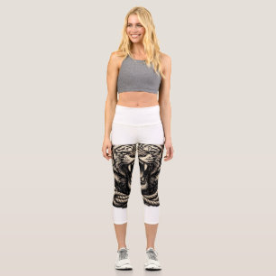 Unleash Your Power — Roaring Tiger Tee Capri Leggings