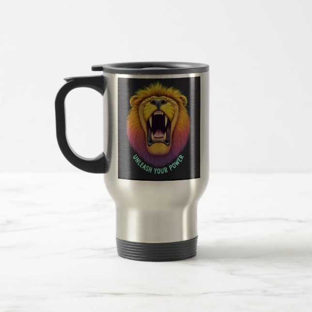 "Unleash Your Power" Travel Coffee Mug (Left)