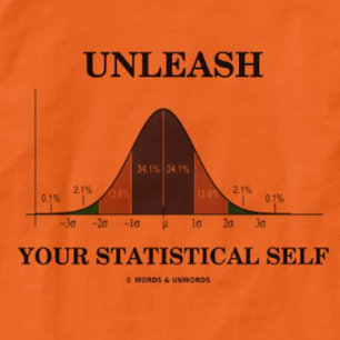 Unleash Your Statistical Self (Bell Curve Humor) T-Shirt