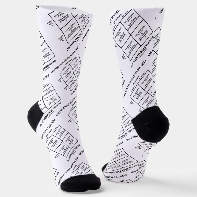 Unleash Your Statistical Self Hypothesis Testing Socks (Angled)