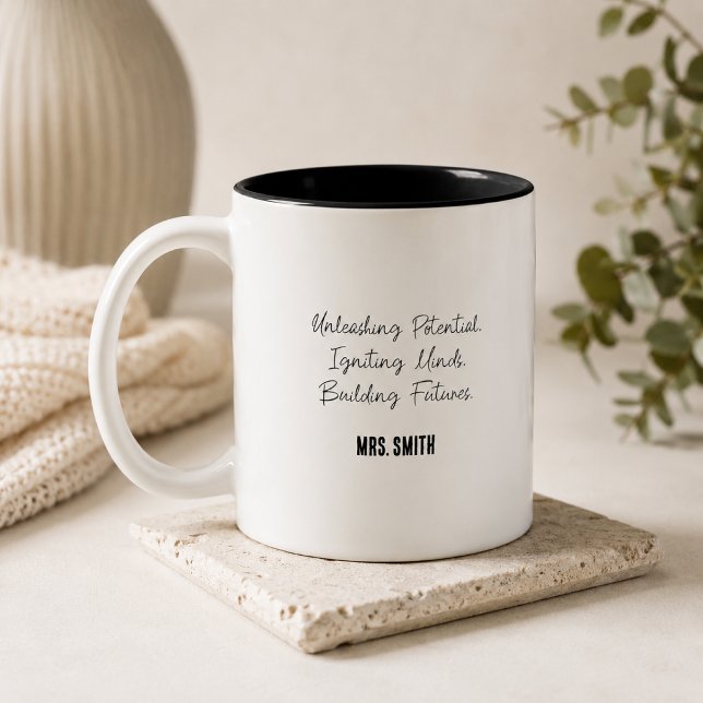 Unleashing Potential Igniting Minds  Two-Tone Coffee Mug (Creator Uploaded)
