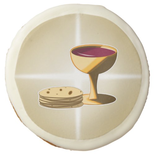 Unleavened Bread and Wine Holy Communion Sugar Cookie