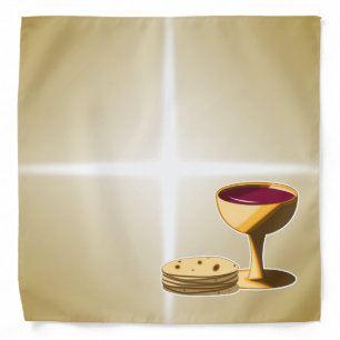 Unleavened Bread and Wine The Last Supper Easter Bandana