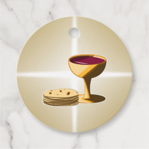 Unleavened Bread and Wine The Last Supper Easter Favor Tags