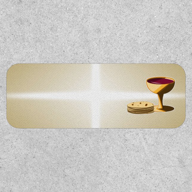 Unleavened Bread and Wine The Last Supper Easter Patch (Front)