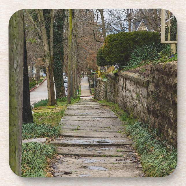 Unlevel Pathway Beverage Coaster (Front)