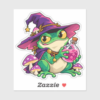 Unlicensed Alchemist Frog Wizard Sticker