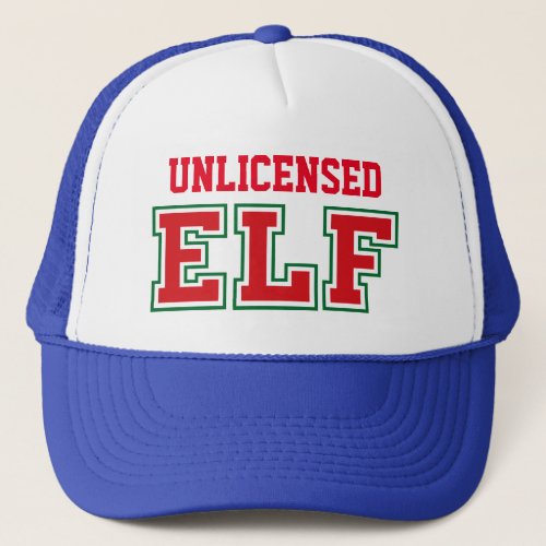 Unlicensed Christmas Elf Trucker Hat