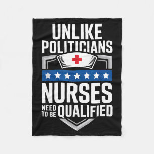 Unlike Liticians Nurses Need To Be Qualified Sarca Fleece Blanket