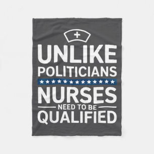 Unlike Liticians Nurses Need To Be Qualified Sarca Fleece Blanket