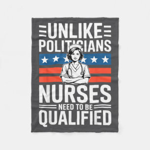 Unlike Liticians Nurses Need To Be Qualified Sarca Fleece Blanket