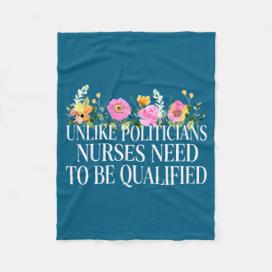 Unlike Liticians Nurses Need To Be Qualified Sarca Fleece Blanket