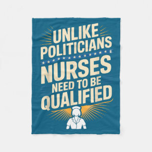 Unlike Liticians Nurses Need To Be Qualified Sarca Fleece Blanket