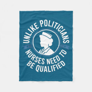 Unlike Liticians Nurses Need To Be Qualified Sarca Fleece Blanket