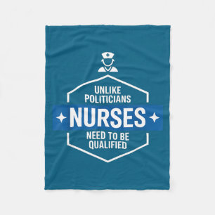 Unlike Liticians Nurses Need To Be Qualified Sarca Fleece Blanket