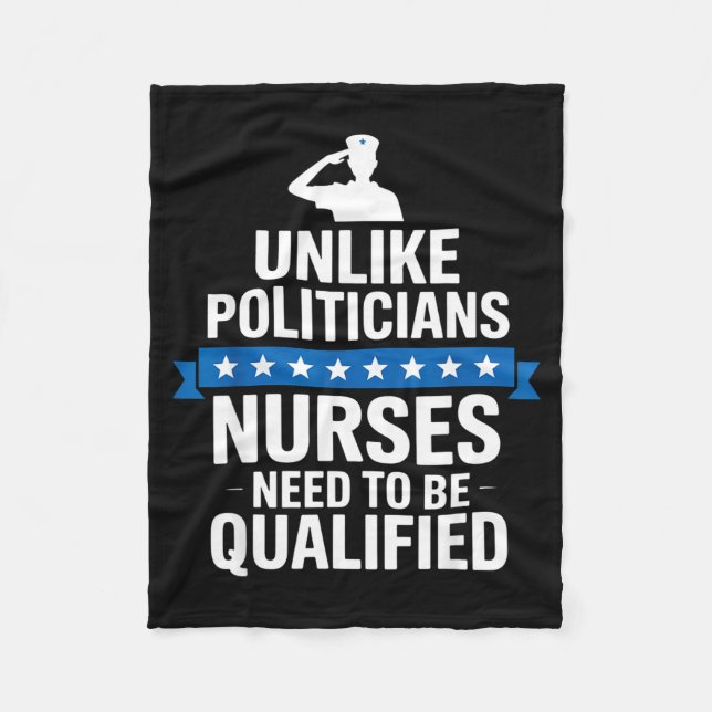 Unlike Liticians Nurses Need To Be Qualified Sarca Fleece Blanket (Front)