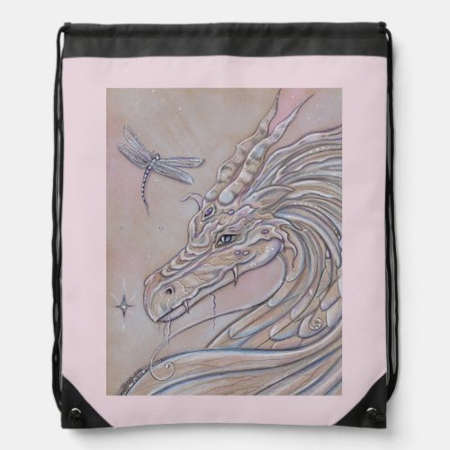 Unlikely friends dragon and dragonfly backpack