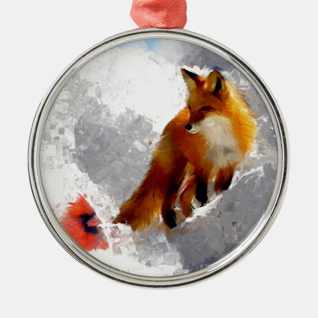 Unlikely friends metal ornament (Front)