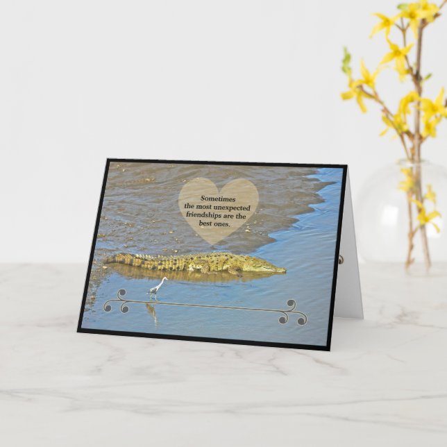 UNLIKELY FRIENDS/ SO GLAD WE'RE FRIENDS! CARD (Yellow Flower)