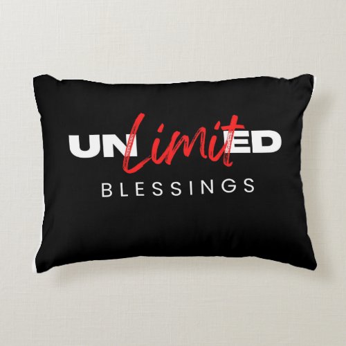 Unlimited Blessings Throw Pillow