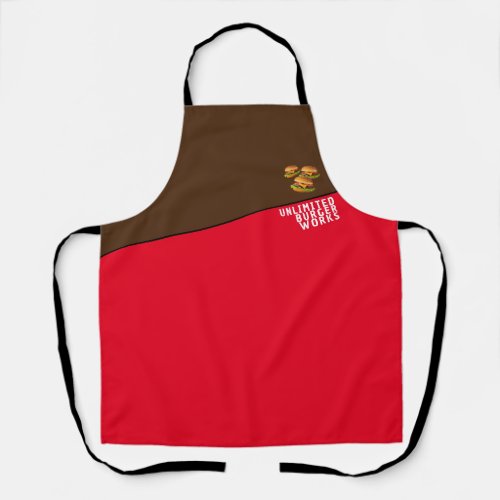Unlimited Burger Works All_Over Print Apron