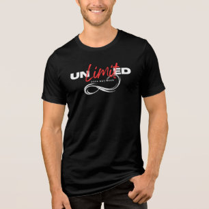 Unlimited Does Not Mean Infinity T-Shirt Tri-Blend Shirt