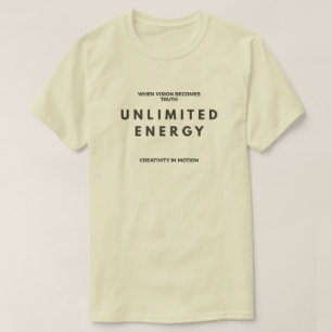 Unlimited Energy – Modern Minimalist T-Shirt