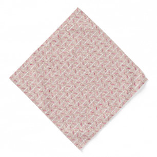 Unlimited Happy Feast on a White and Pink Backgrou Bandana